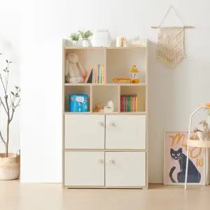 세빈 4단 장난감 오픈수납장 800 도어분리형