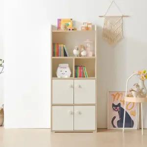 세빈 4단 장난감 오픈수납장 600 도어분리형