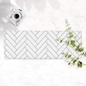 [보리보리/파크론]어반헤링본 주방매트 (대) 120x44x1.5cm