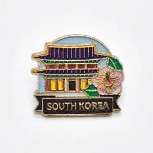 한국 전통 광화문 무궁화 브로치 뱃지 와펜 외국인 선물 단체 집회 기념품