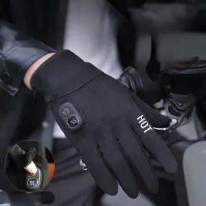 USB 충전식 발열장갑 온열 남녀공용 발열 장갑 손가락 오토바이 사무실