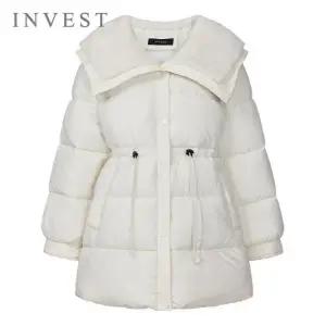 [인베스트]와이드 퍼 카라 스트링 패딩 점퍼_INI5W1JP1571