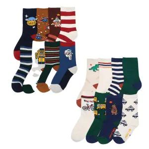 싹스탑 남아 모달 파일 양말 8족 아동 유아 어린이 초등 겨울 삭스 부드럽고 따뜻한