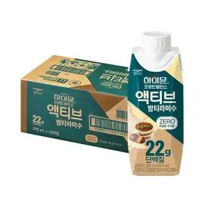 [소비기한 임박] 후디스 하이뮨 프로틴 밸런스 액티브 22g 밤티라미수 ZERO 250ml, 18입, 1개