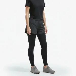 {매장정품} 여자 블랙 기모 패딩팬츠 반바지 레깅스 여성용 겨울 피트니스 러닝 하의 PW3WZ24W212_IC 10796