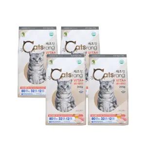 [캐츠랑][2+2] 캐츠랑 업그레이드 고양이사료 20kg 4개