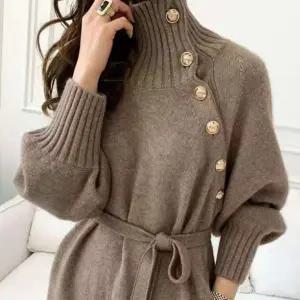 여성 3컬러 하이넥 니트 롱 원피스 여성 겨울 원피스 특별한 겨울 패션