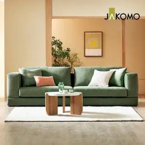 [롯데백화점]자코모 안드레아 4인 젠위브 패브릭 소파(+쿠션2개)