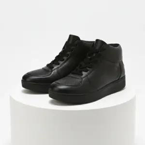 핏플랍 랠리 미드탑 패널 스니커즈 소가죽 여성 굽높이 3cm FFSO3F519 699326