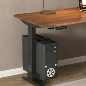 컴퓨터 본체 거치대 PC 수납장 2단 홀더 이동식 사무실 책상