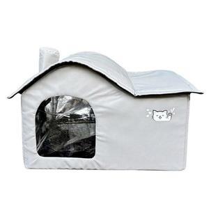 길고양이 하우스 사계절 반밀폐식 보온망 폐쇄 텐트 침대 별장 방우 겨울 빌라 소형견집