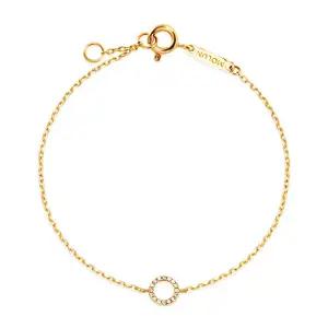 [모룬] 14K 글로우M 셀레스트 서클 큐빅 체인 팔찌 MOB40933