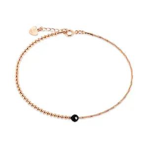 [비앤비골드] 14K 티탄 하프볼 블랙스피넬 뱅글 팔찌 GTB41098