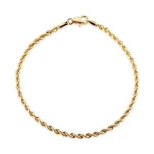 [비앤비골드] 14K 글램 2.3mm 트위스트 이태리 체인 팔찌 IRB40657