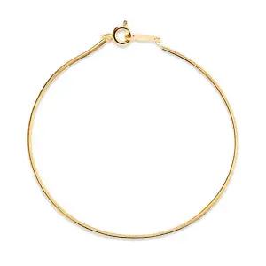 [비앤비골드] 14K 글로시 1.2mm 스네이크 뱀줄 체인 팔찌 IRB40645