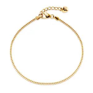 [비앤비골드] 14K 통통하트 1.4mm 트윈 볼체인 팔찌 IRB40654