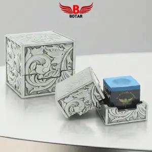 [보타르] 클래식 당구 메탈 초크 보관 케이스 휴대용 개인 당구용품