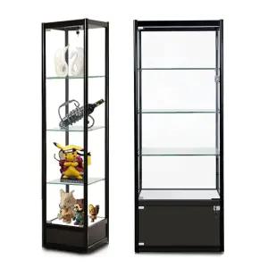 LED 조명 유리 진열장 장식장 방진 수납 선반