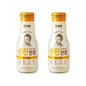 우리아이 순한간장 비빔볶음용(200mlx2개) 아기음식 샘표 순한맛 이유식 주먹밥 국물요리 엄마손맛 1개