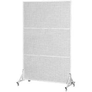 모던 철제 이동식 타공 파티션 진열대 가벽 사무용 선반 화이트100x120