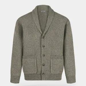 [비르반테](강남점)캐시미어 터치 숄 카라 가디건 - 베이지