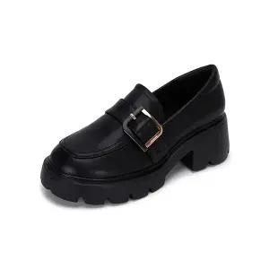 [하프클럽/무크]엠.무크 테리 소가죽 청키로퍼 블랙 516523208AA