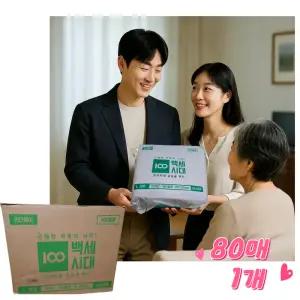 백세시대 프리미엄 요실금 팬티 대형 기저귀,80개입,1개