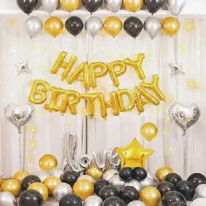 해피조이 LED 생일파티 풍선세트(스페셜) (손펌프포함) 행사장식 용풍선 소품 돌잔치 생파 입학식 졸업식