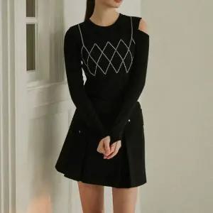 [롯데백화점]에고이스트 뷔스티에 포인트 라운드넥 티셔츠 (ER1CL160)