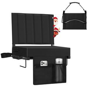 허리 지지대가 있는 블리처를 위한 할리튜니 스타디움 시트 넓은 편안한 패딩 쿠션이 휴대용 블리처 금속