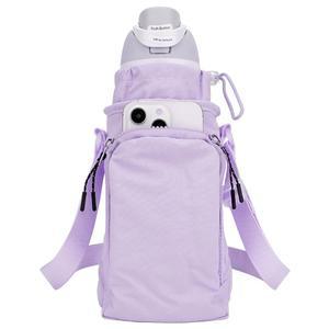 [미국배송] 오왈라 프리십 24온스/32온스 아이언 플라스크 와이드 마우스 32온스 물병 슬링백 홀더 휴대폰 포켓이 있는 어깨 스트랩과 호환되는 스트랩이 링크이데아 캐리어