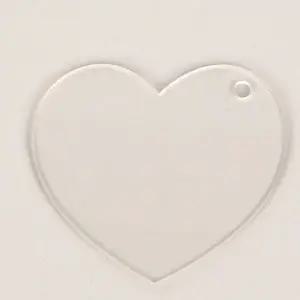 SFW DIY 투명 아크릴판 키링 하트 WFHPCKX