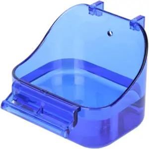 YJJKJ 앵무새 목욕 상자 새장 통 작은 새 잉꼬 카나리아 사랑새를 위한 액세서리 (랜덤 색상)