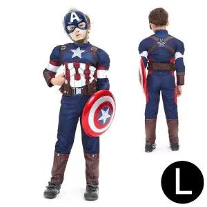 슈퍼히어로 코스튬 캡틴복장 어벤져스 할로윈 의상 L (WFJ4R4K)