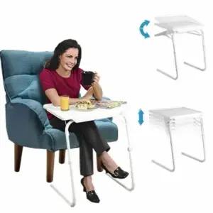 침대용 높이조절 소파 테이블 베드 트레이 다용도 책상 셀프 조절 (WFJ5C97)