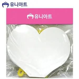 고품질 종이 부채 하트 디자인 여름용 수채화 다용도 (WFJPBFB)