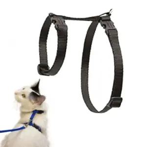 리드줄포함 블랙 프리독 고양이 하네스 (WFJ5PZO)