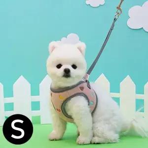 에스프아 개줄 핑크 강아지 하네스 S (WFJ5Q7N)