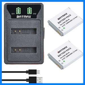 2Pcs NB-6LH NB-6L 배터리 + Canon PowerShot D10 D20 D30 S95 SX260 SX280 SX540 SX700 SX710 HS 카메라