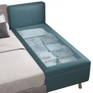 확장형 수납 침대 와이드 베이스 수납장 결합형 슬라이드