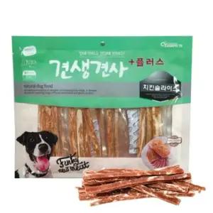 고품질 슬라이스 견생견사 간식 강아지 치킨 플러스 300g (WFJQKXN)