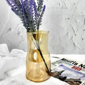 화병 유리 인테리어 칼라 꽃병 브라운 (WFJPVU4)