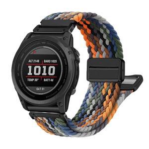 22 26mm 탄성 퀵 핏 나일론 스트랩 Enduro 2 손목 밴드 Garmin Fenix5 5XPlus 6 6XPro 7 팔찌 Tactix7Pro