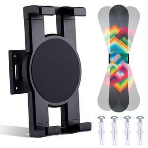 [미국배송] BOXOB 스케이트보드 데크 벽걸이 360도 회전 벽걸이 스탠드 플로팅 스노보드 홀더 선반 수평 스케이트 디스플레이 랙 수집가용