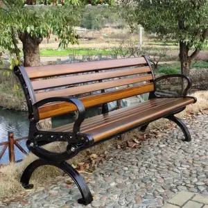 야외 벤치 등받이 카페 휴게소 펜션 휴식 방부목