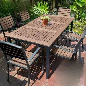 야외용테이블세트 의자 원목 야외 테이블 카페 간단조립