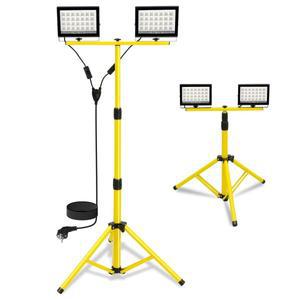 300w투광기스탠드가 있는 LED 작업등 조절 가능 6000K IP66 캠핑 낚시용 플래시라이트 접이식 삼각대 워크