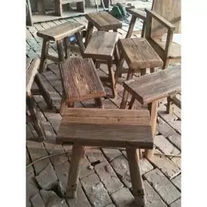 느릅나무 벤치 고풍스러운 오래된가정용 긴의자