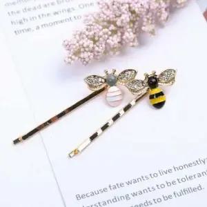 포인트 허니비 추천 헤어핀 헤어집게핀 꾸안꾸 컬러집