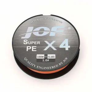 JOF 4합사라인 PE 낚싯줄 1호 100m 오렌지